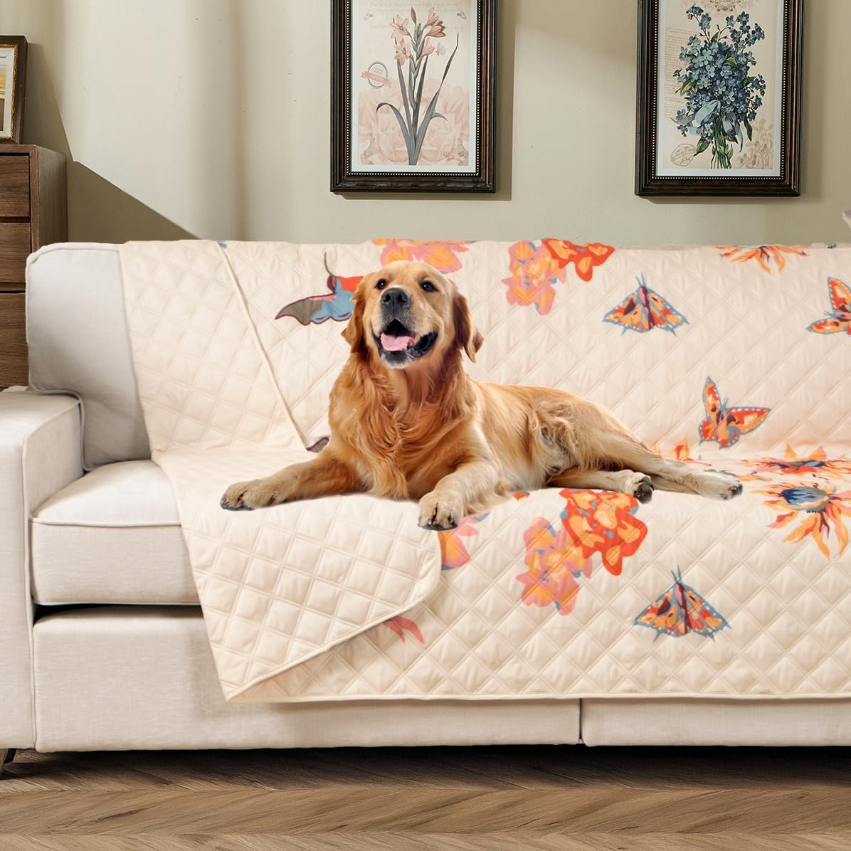 Waterproof Pet Couch Cover Washable, Stylish Reversible Pet Blanket, Soft Sofa Furniture Protector for Dogs Kids Pets.(Gray/Light Gray, 30"x70")