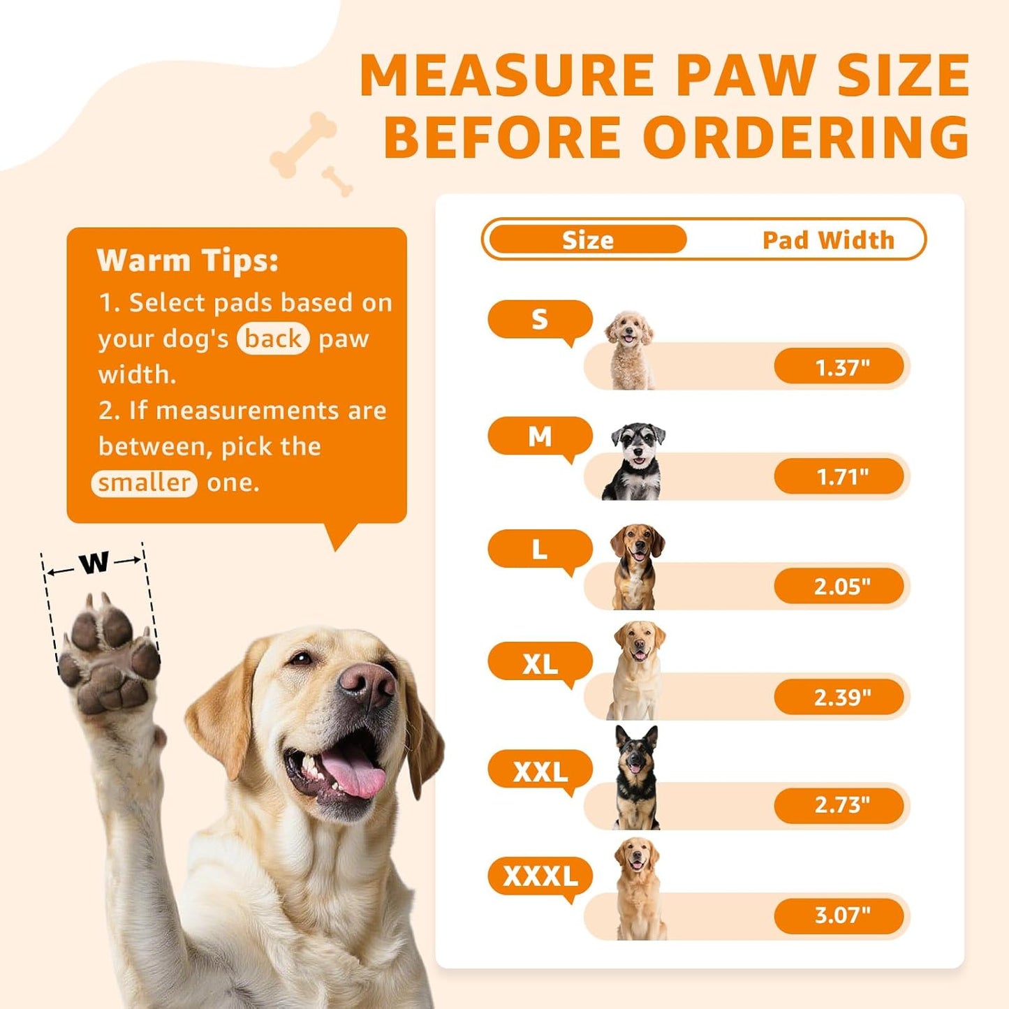 Paw Pads for Dogs Traction - 48Pieces Anti-Slip Sticky Dog Paw Protector Pads for Senior Dogs, Non Slip Adhesive Dog Paw Pads for Slippery Hardwood Floors to Prevent Slipping While Walking Running