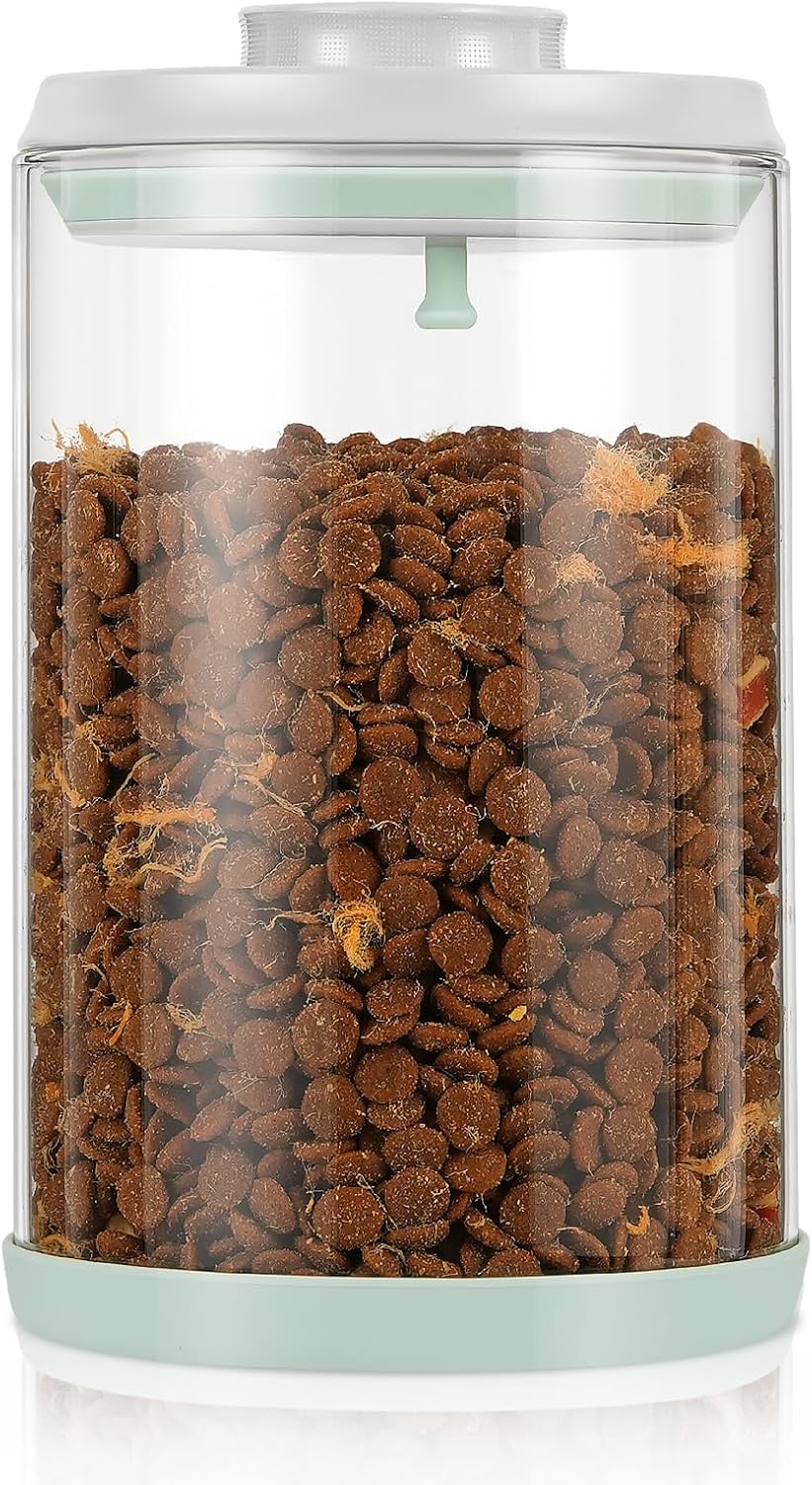 Dog-Cat Food Storage Container 40 lb/38 Qt, Large Stainless Steel Pet Food Bin with Airtight Lid & Scoop Included, Durable 304 Metal Storage for Dogs & Cats