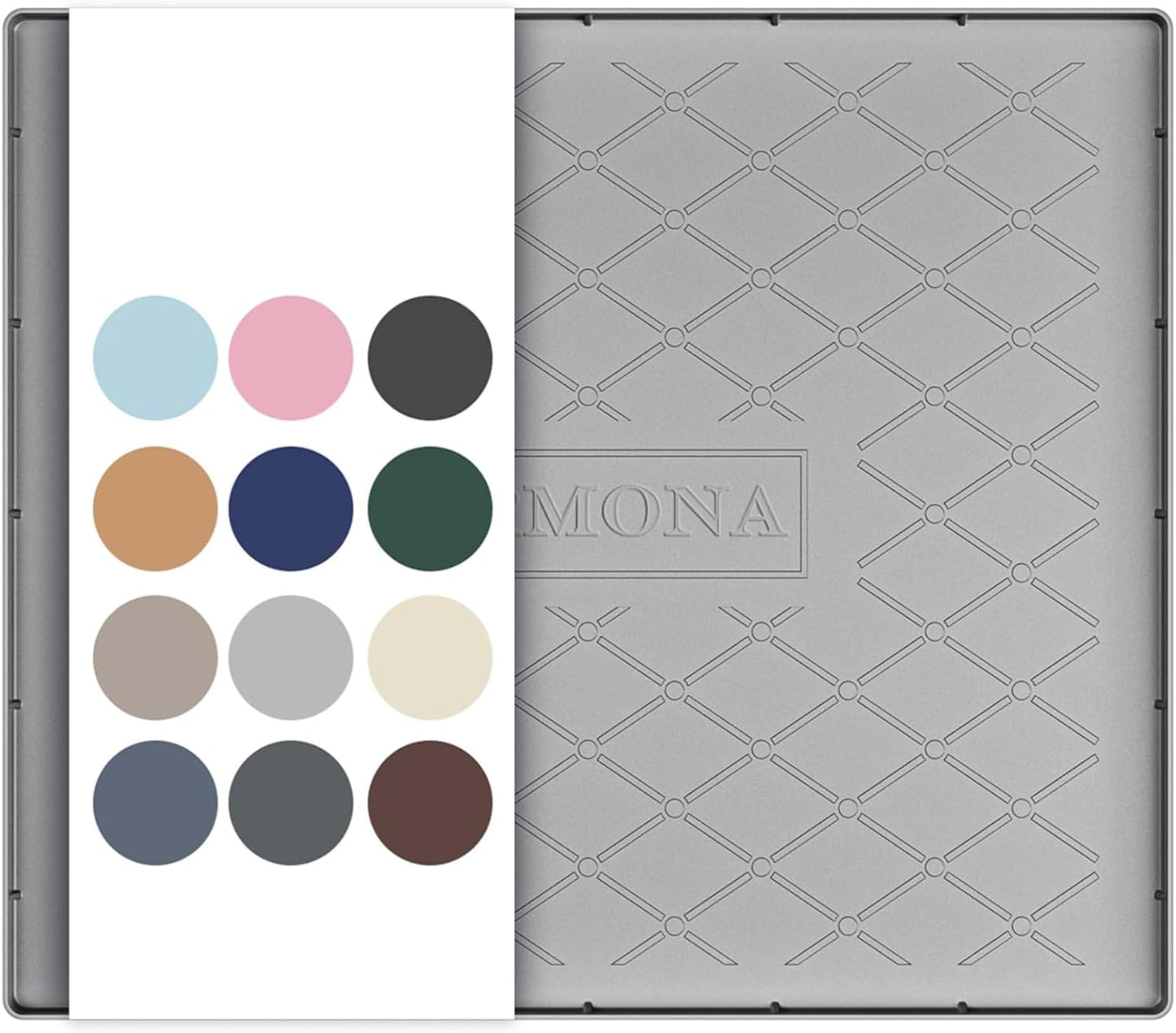 URMONA Under Sink Mat for Kitchen Waterproof, 34" x 22" Silicone Under Sink Mat for Shelf Liner Organizer, Cabinet Sink Protector Under Sink Liner for Bottom Kitchen, Bathroom(Light Grey)