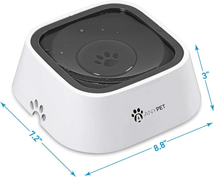 No-Spill Dog Water Bowl, Anti-Splash Pet Slow Drinking Water Feeder, Spill Proof Travel Bowls for Large Medium Small Dogs and Cats