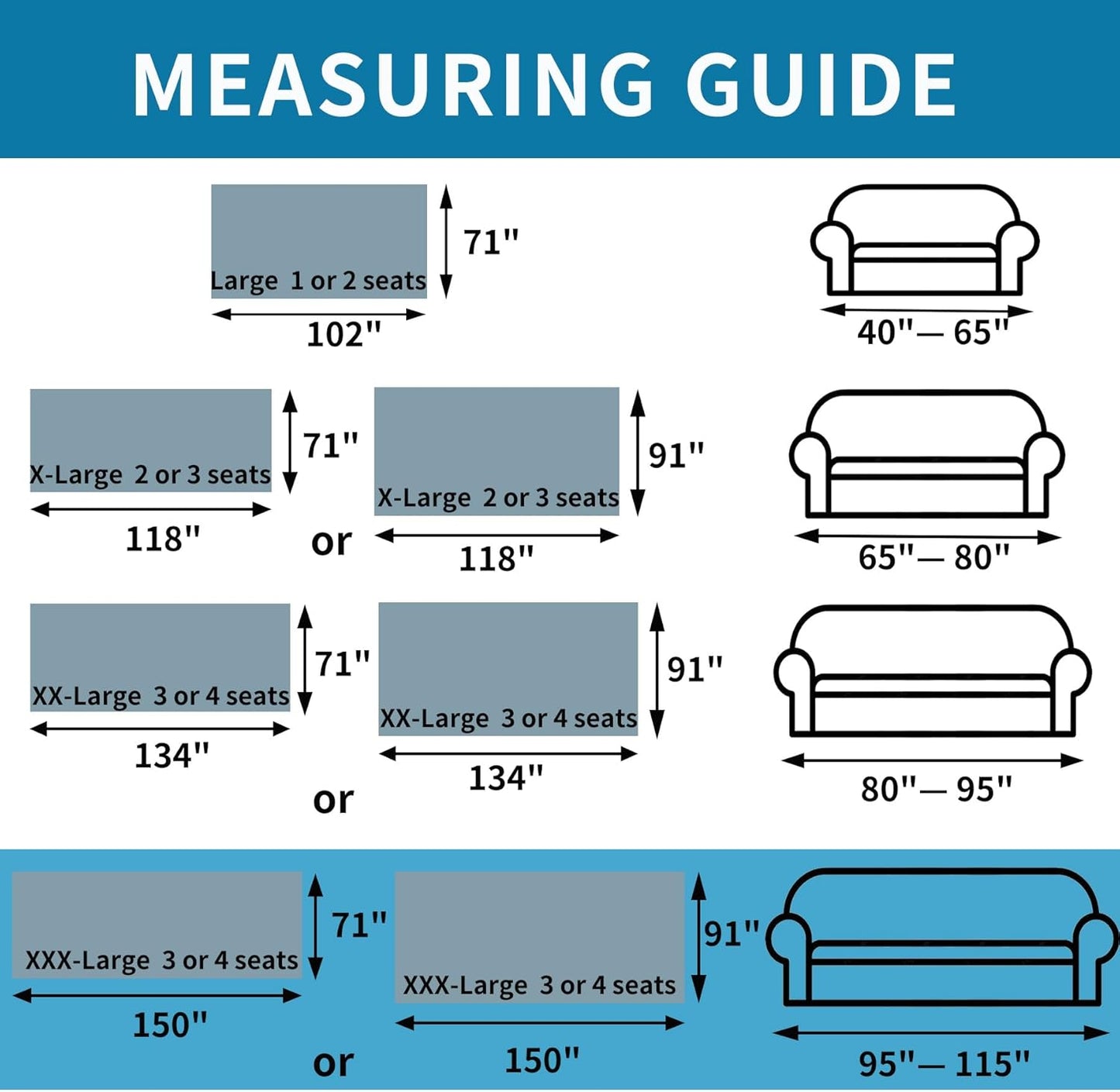 HAOMAIJIA Non Slip Couch Cover Sofa Covers for 3 Cushion Couch Washable sectional Couch Covers for Dogs pet Furniture Protector Couch Cover Blanket for Living Room (Off White, 91"x134")