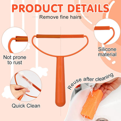 Honeydak 3 Pieces Hair Remover Tool Dog Hair Remover Pro Silicone Cleaner Brush Roller Fuzz Hairball Brush for Carpet Rake, Car Mat, Couch, Pet Bed, Clothes