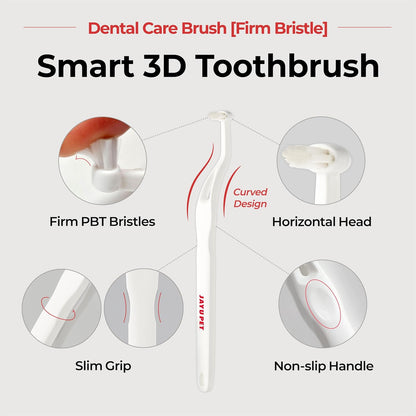 JAYU PET Dental Care Brush with Soft Bristles 1ea - Dog Toothbrush, Cat Toothbrush, Dental Care for Kitten and Small Dogs, Removing Old Plaque and Tartar, Easy Cleaning