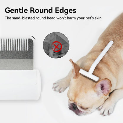 aumuca Pet Deshedding Tools for Short Haired Cats & Dogs, Dematting Deshedding Brush Cats Shedding Tool, Dog Undercoat Brush, Gently and Effectively Remove Loose Hair, Highly Deshedder Grooming Combs