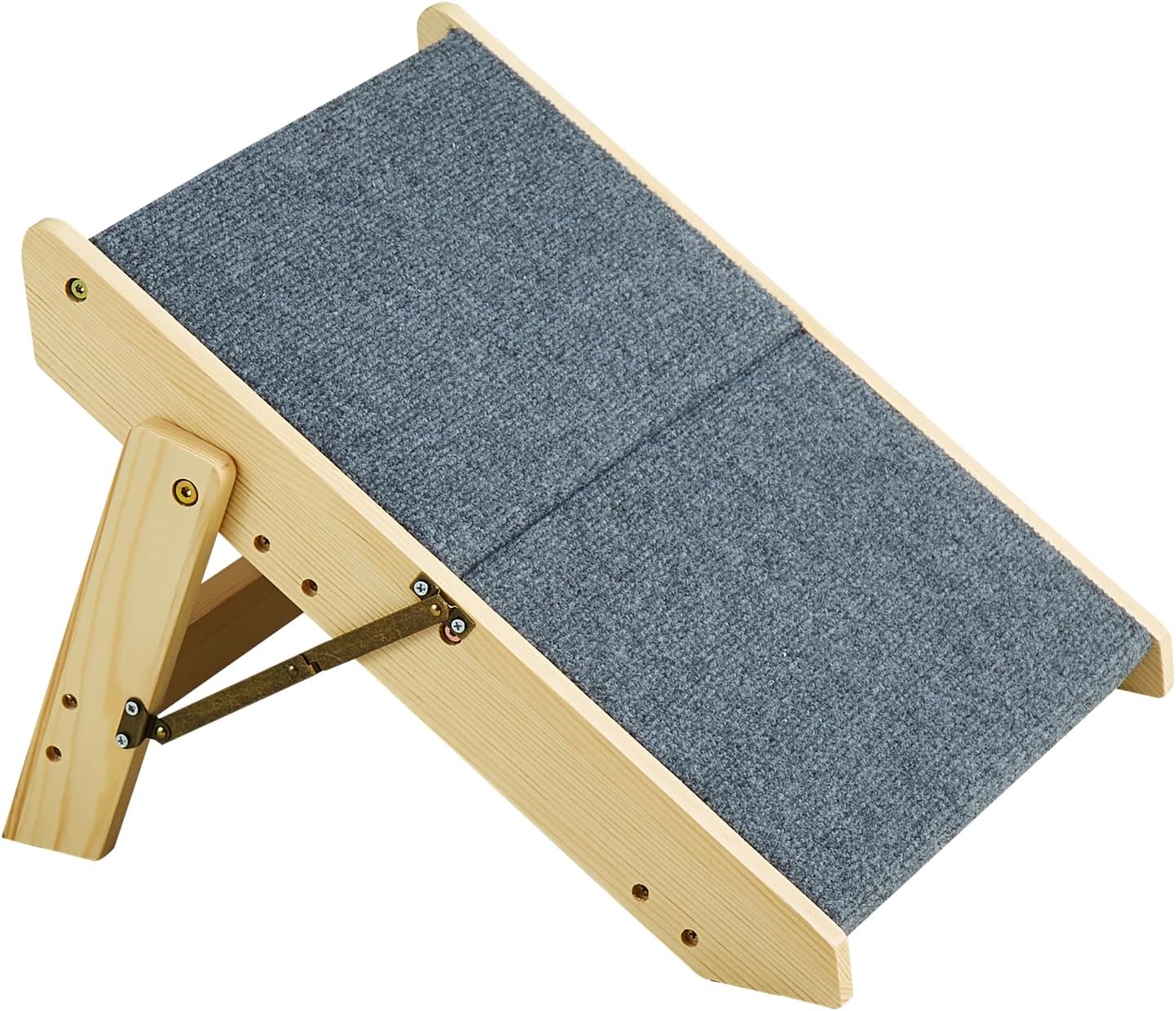 VEVOR Wood Pet Stairs, 2-Step Dog Stairs for Beds, Sofa & Cars, 110lbs Load Capacity, Floded Flat Design, Stable & Sturdy Cat & Dog Step Ladder for Small Medium Large Older Pet Puppy Essentials