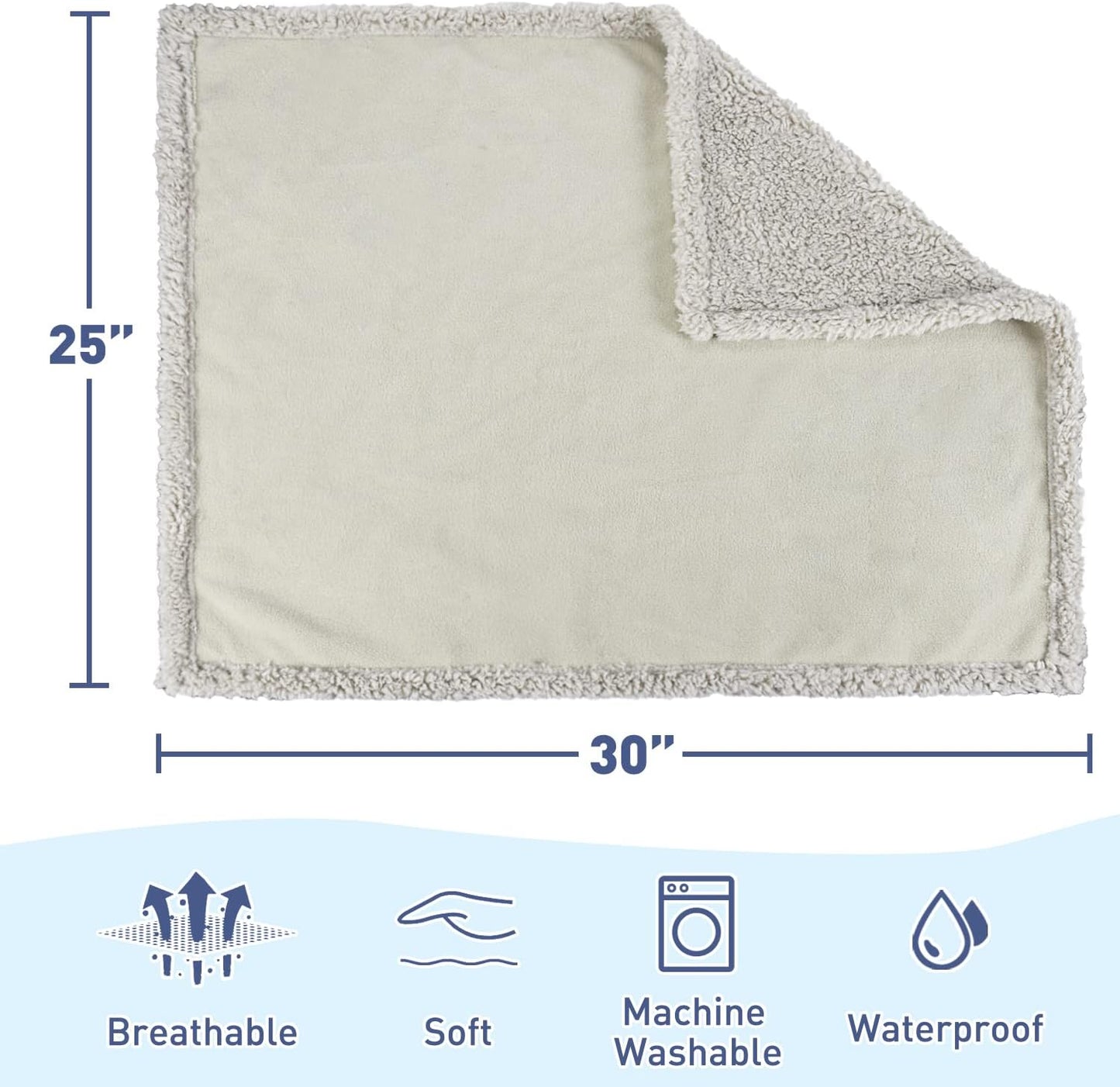 Kritter Planet Waterproof Dog Blanket, Reversible Water Proof Pet Blanket for Couch, Bed & Sofa, Washable Couch Covers for Large Dogs - Protects Furniture from Fur, Dirt, and Accidents