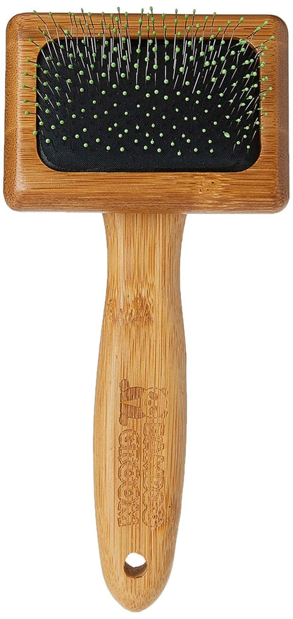 Bamboo Groom Soft Slicker Brush Medium