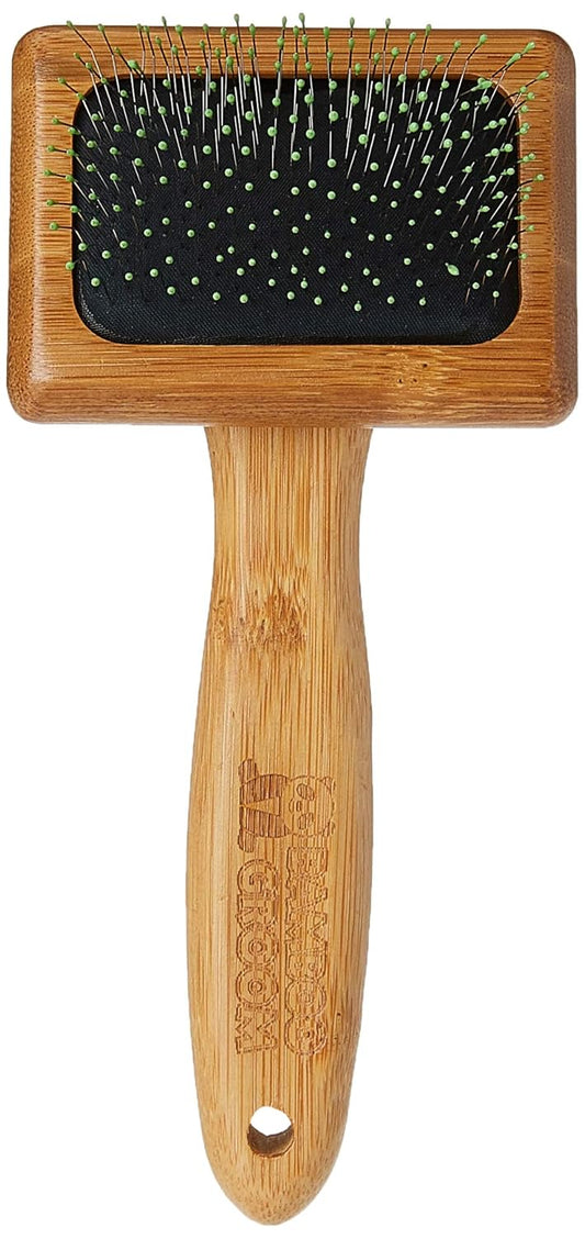 Bamboo Groom Soft Slicker Brush Medium