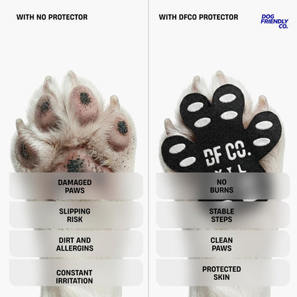 Dog Friendly Co. Dog Paw Pad Protector | Protects from Hot Surfaces, Provides Extra Grip, Keeps Paws Clean, Prevents Paw Allergies (XL, 20, Count)
