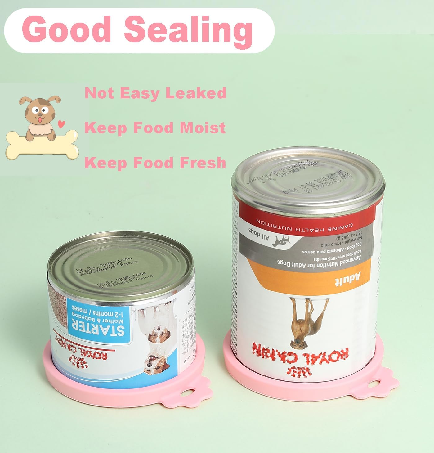 COMTIM Can Covers for Dog Food Cans, Silicone Pet Dog Food Can Covers Lids for 13 oz 12.5 oz 13.5 oz Cans...or Cat Food Cans 6 oz, Reusable Can Toppers Can Saver Covers for Canned Goods