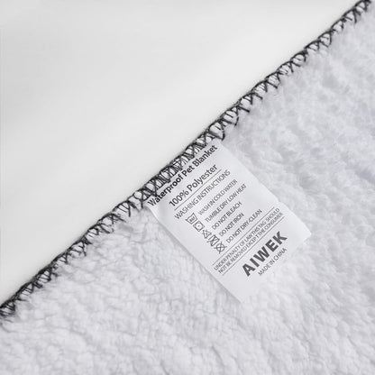 Waterproof Pet Blanket Dog Blankets, Pattern Printing Super Soft Warm Fluffy Facecloth Sofa Car Bed Protector, Urine Proof Washable Outdoor Pet Blanket for Puppy Large Dogs & Cats 40 * 30 inch