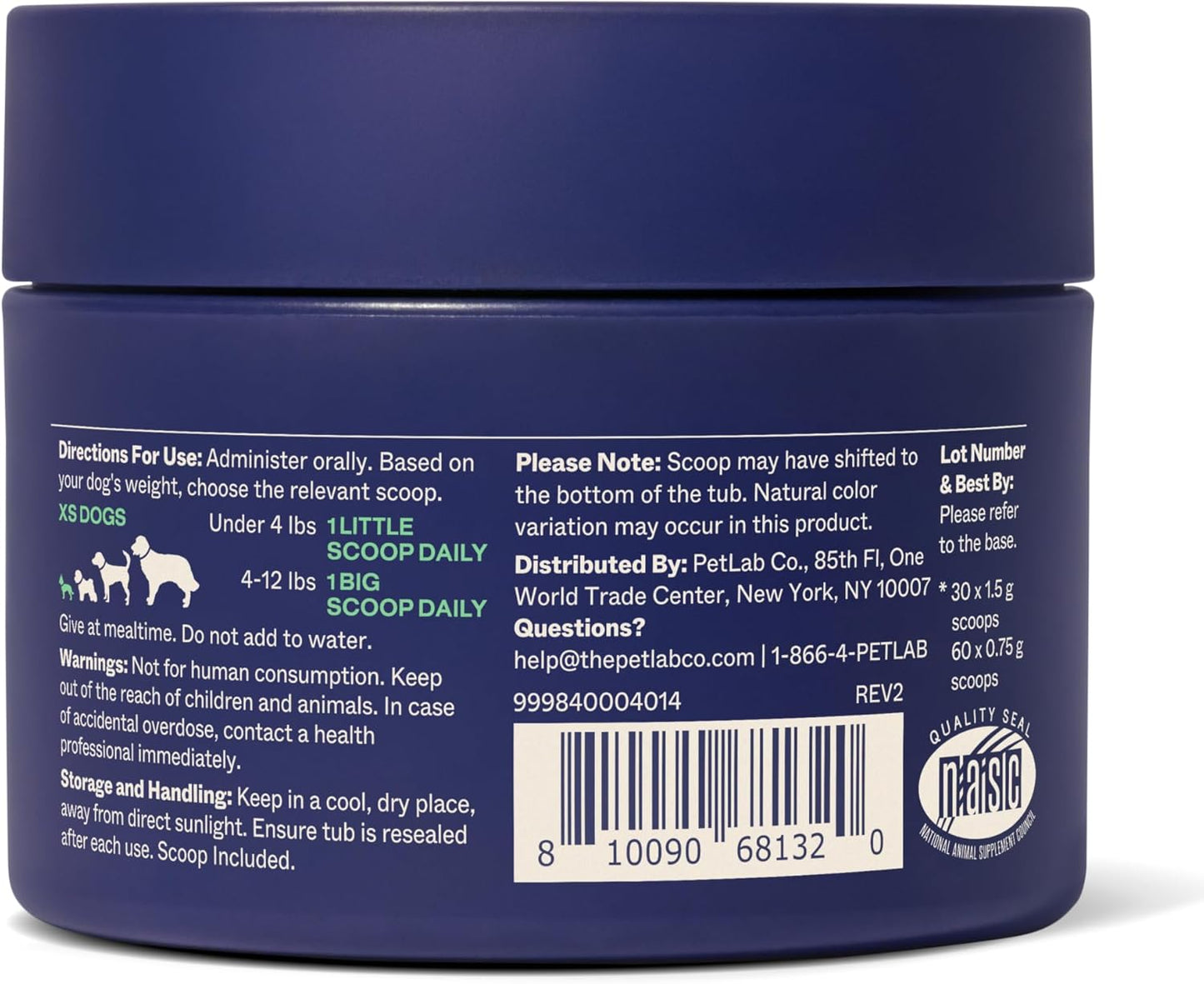 PetLab Co. ProBright Advanced Dental Powder - Dog Breath Freshener - Teeth Cleaning Made Easy – Targets Tartar & Bad Breath - Packaging May Vary - Formulated for Small Dogs
