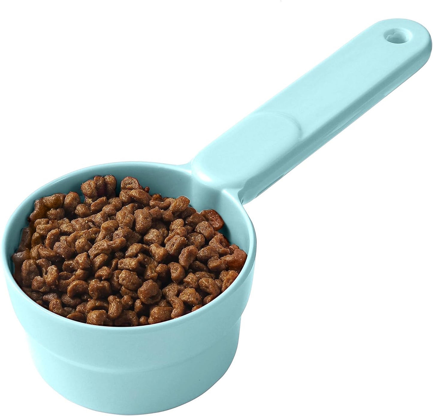 Joyinjojo Dog Food Scoop 1 Cup 1/2 Cup - Melamine Dog Food Measuring Cup, Pet Food Scoop for Dog Cat...Comfortable Long Handle for Easy to Scoop Food
