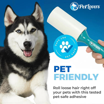 PetLovers Extra Sticky Lint Roller Mega Value Set 600 Sheets for Pet Hair Removal, Dog and Cat Lint Remover 6 Pack