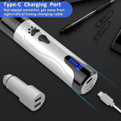 YABIFE Super Quiet Dog Nail Grinder & Clippers Kit with 2 LED Lights, 3 Speeds Up to 12,000 RPM, Lower Than 30dB Electric Pet Nail Trimmer for Small Medium Large Dogs and Cats