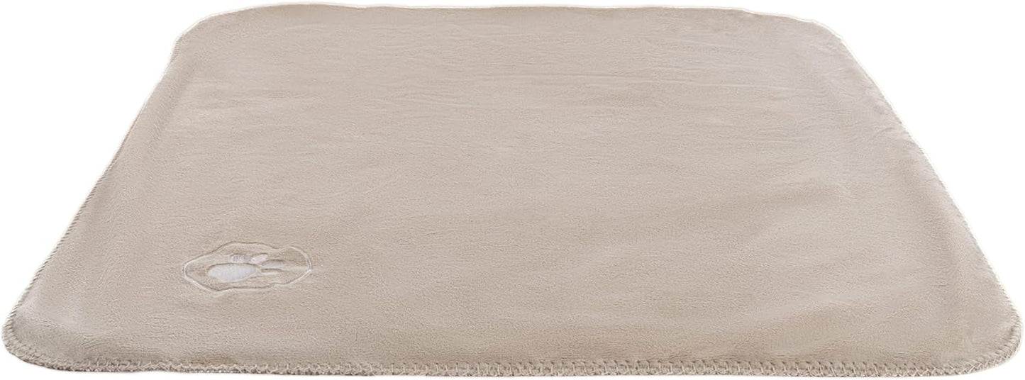 Waterproof Pet Blanket - 50x60-Inch Reversible Sherpa Fleece Throw Protects Couches, Cars, and Beds from Spills, Stains, and Fur by PETMAKER (Gray)