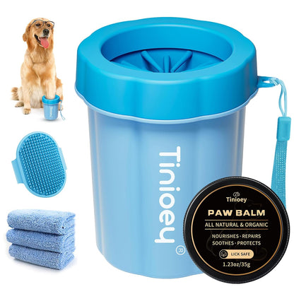 Dog Paw Cleaner for Small Dogs, Dog Paw Washer, Muddy Paw Cleaner, Pet Foot Cleaner, Dog Paw Protector Kit