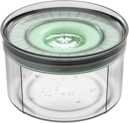 Techphardo 1Gallon No Spill Dog Water Bowl-3.8L Large Capacity, BPA-Free, Anti-Splash & Anti-Digging Design with Non-Slip Base for Messy Drinkers