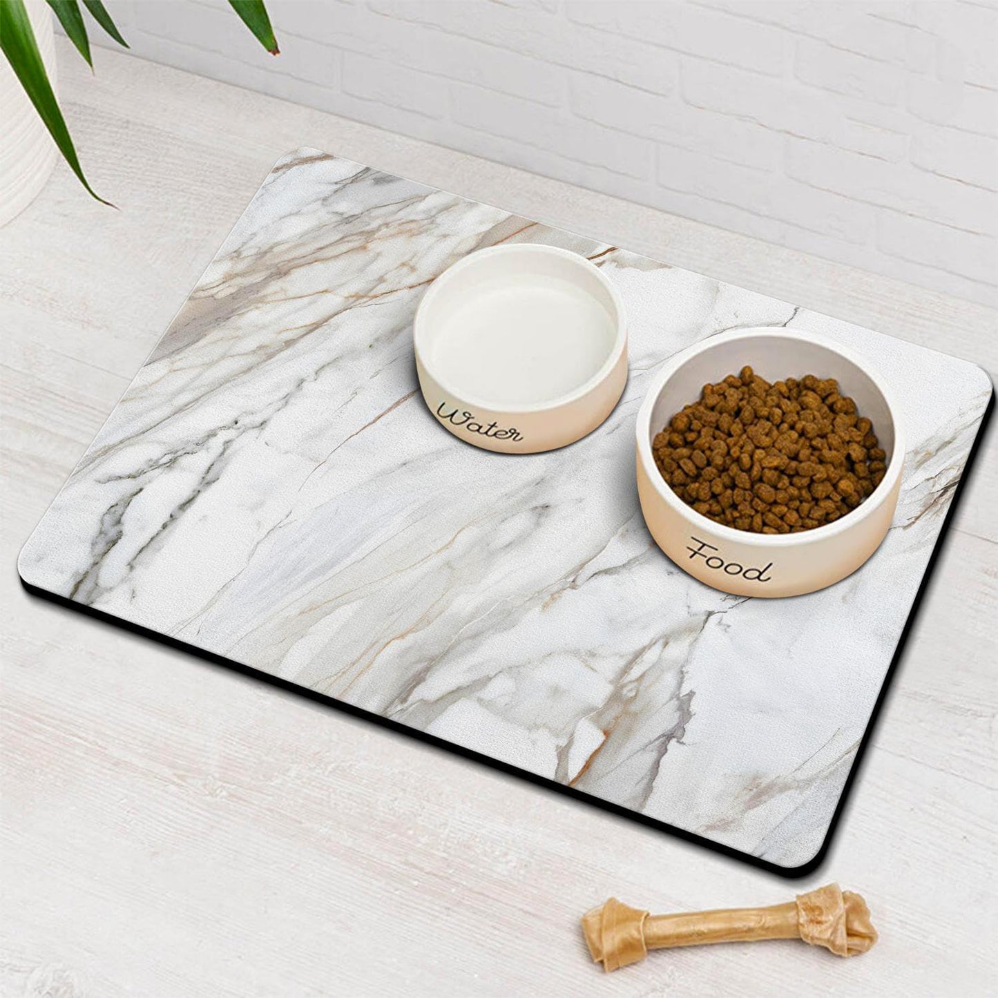 Dog Food Mats for Floors Absorbent, Pet Cat Food Mat - Quick Dry Dog Bowl Mats for Food and Water, Eco-Friendly Pet Supplies
