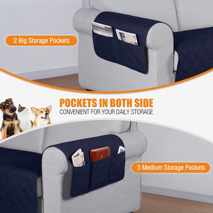 VANSOFY Couch Cover, Waterproof Sofa Covers Washable Slipcover Furniture Protector Couch Seat Covers Non-Slip Couch Cover for Dogs, Pets(Sofa, Dark Gray)