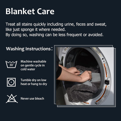 Kritter Planet Waterproof Dog Blanket, Reversible Water Proof Pet Blanket for Couch, Bed & Sofa, Washable Couch Covers for Large Dogs - Protects Furniture from Fur, Dirt, and Accidents