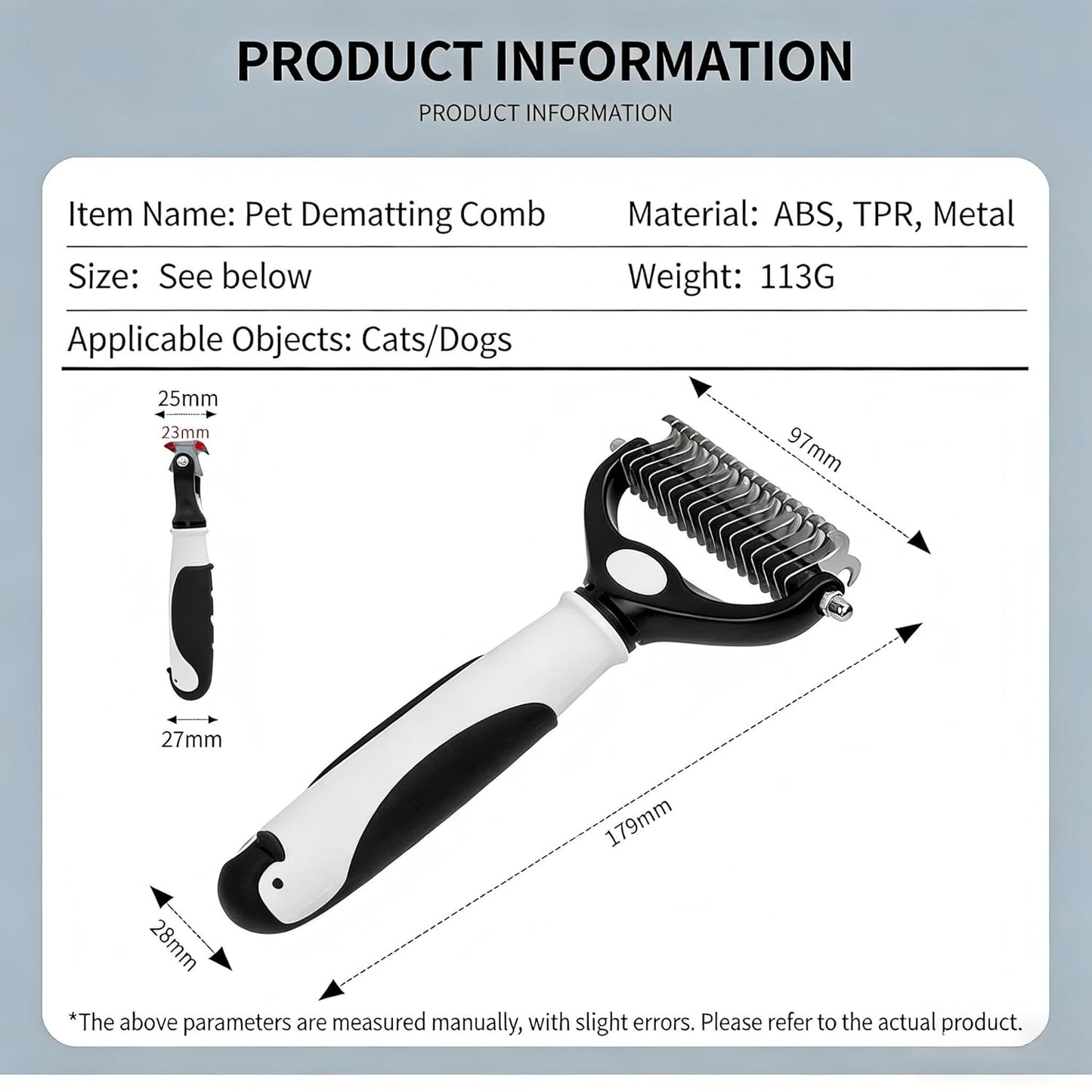 Self-Cleaning Slicker Brush for Dogs & Cats | Gently Removes Loose Undercoat, Mats & Tangles | Effective Pet Grooming Tool for Long & Short Haired Breeds