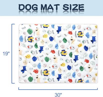 Bubble bear Dog Crate Mat - Ultra Soft, Washable & Anti-Slip Kennel Pad for Small/Medium/Large Dogs, Dark-Hued to Hide Stains (48"x30")