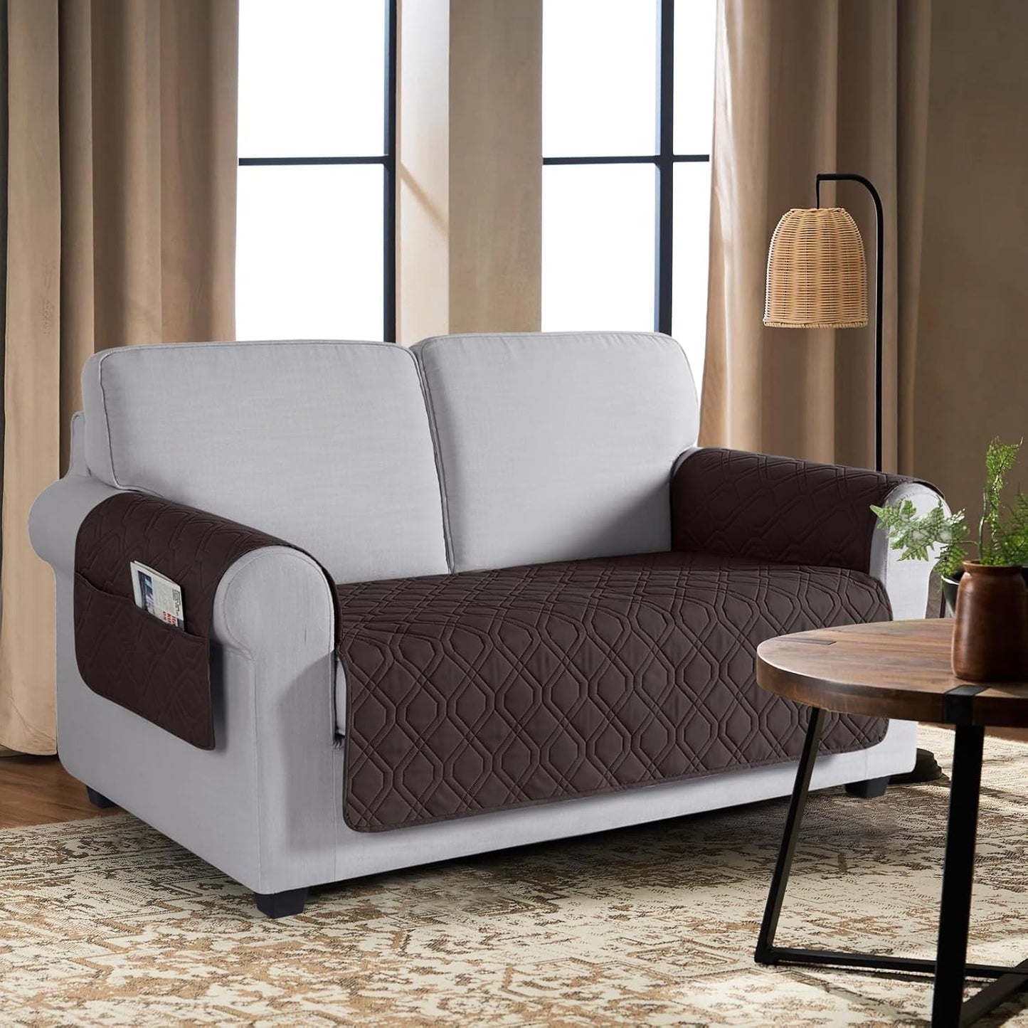 VANSOFY Couch Cover, Waterproof Sofa Covers Washable Slipcover Furniture Protector Couch Seat Covers Non-Slip Couch Cover for Dogs, Pets(Sofa, Dark Gray)