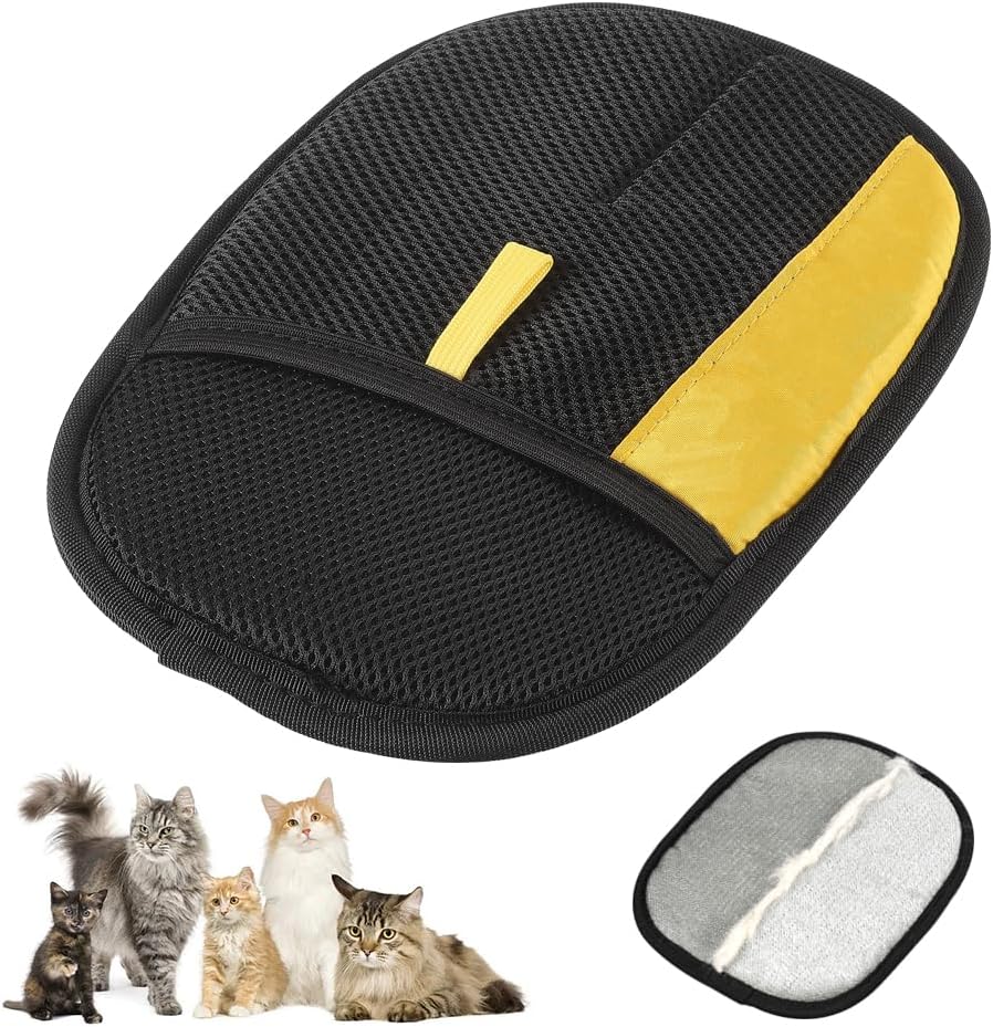 2025 Thickened Strong Pet Hair Removal Glove for Cats & Dogs, Electrostatic Gloves for Pet Grooming, Reusable Quick De-Shedding Gloves for Couch, Clothing, Carpet, Furniture, Car Seats (1pc)