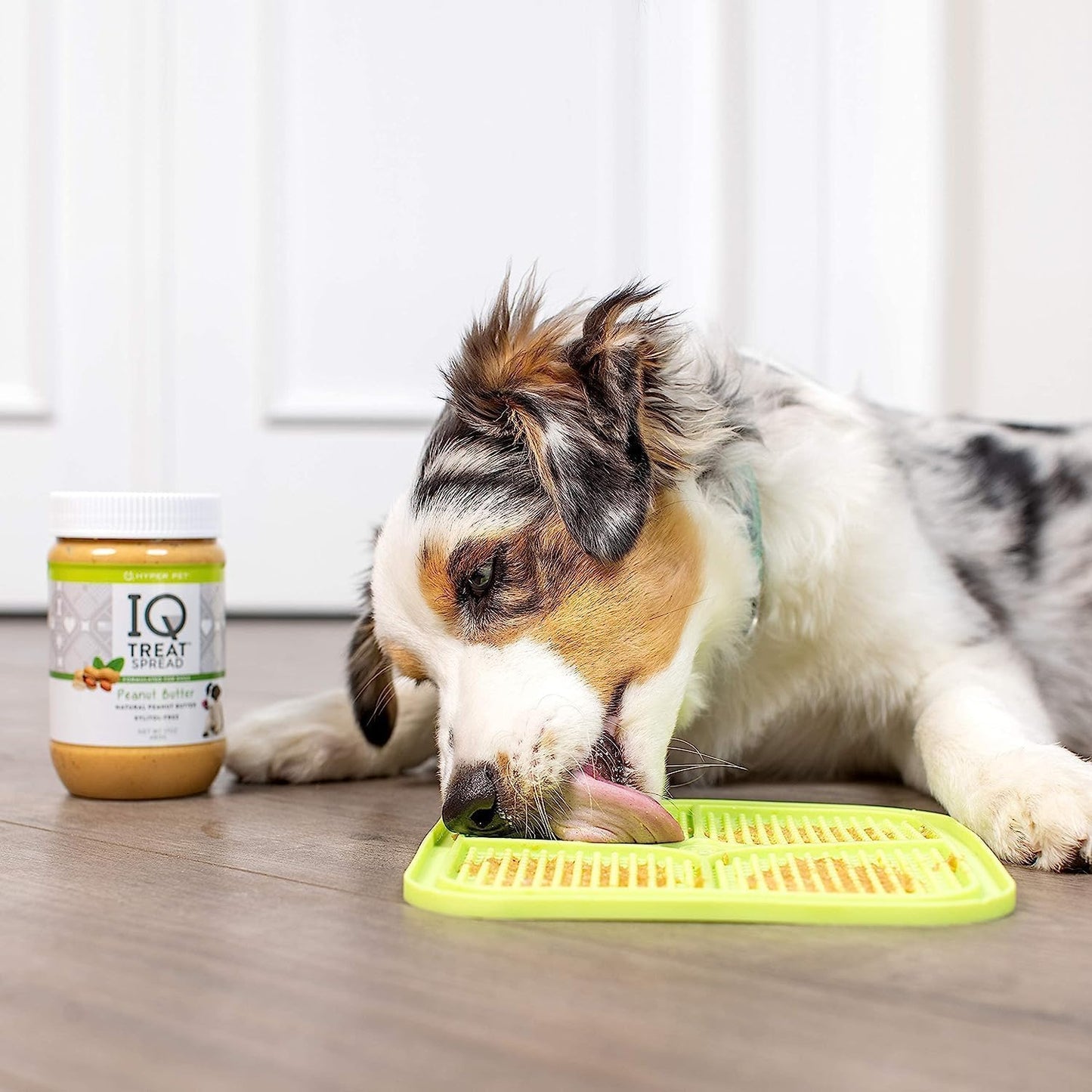 Hyper Pet IQ Treat Lick Mat for Dogs & Cats | Dog & Cat Slow Feeder & Enrichment Toy | Made in USA