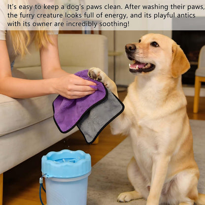 Dog Paw Cleaner and Washer Kit with Towel
