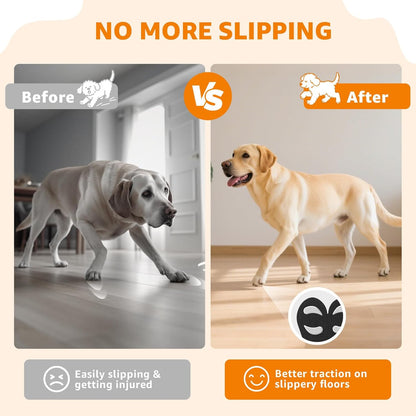 Paw Pads for Dogs Traction - 48Pieces Anti-Slip Sticky Dog Paw Protector Pads for Senior Dogs, Non Slip Adhesive Dog Paw Pads for Slippery Hardwood Floors to Prevent Slipping While Walking Running