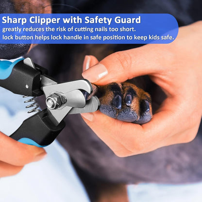 YABIFE Super Quiet Dog Nail Grinder & Clippers Kit with 2 LED Lights, 3 Speeds Up to 12,000 RPM, Lower Than 30dB Electric Pet Nail Trimmer for Small Medium Large Dogs and Cats