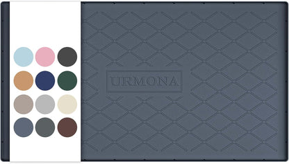 URMONA Under Sink Mat for Kitchen Waterproof, 34" x 22" Silicone Under Sink Mat for Shelf Liner Organizer, Cabinet Sink Protector Under Sink Liner for Bottom Kitchen, Bathroom(Light Grey)