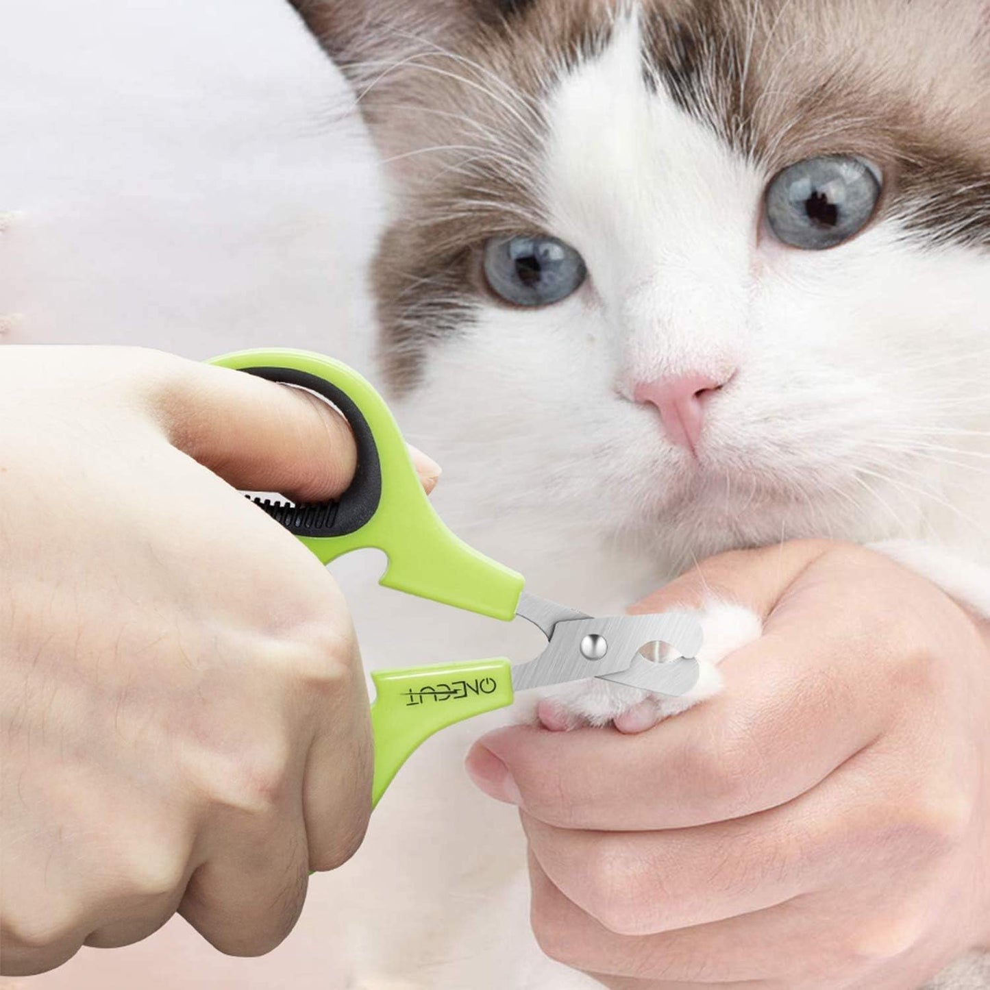 Pet Nail Clippers, Update Version Cat & Kitten Claw Nail Clippers for Trimming, Professional Pet Nail Clippers Best for a Cat, Puppy,Rabbit, Kitten & Small Dog,Sharp & Safe (Pink)