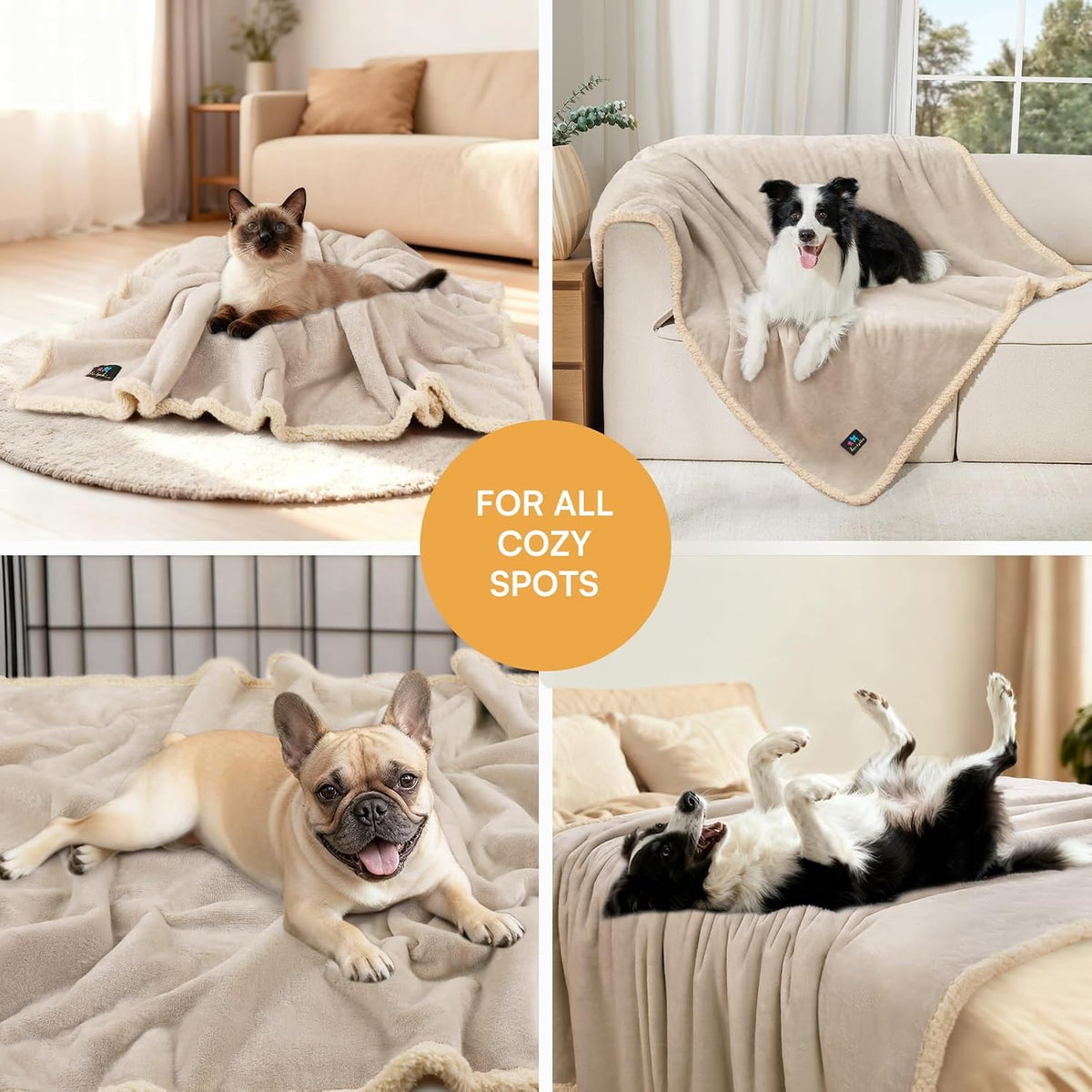 Waterproof Pet Blanket, Liquid Pee Proof Dog Blanket for Sofa Bed Couch, Reversible Sherpa Fleece Furniture Protector Cover for Small Medium Large Dogs Cats, Dark Gray Small（40" x 28"） | waterproof pet blanket sherpa fleece reversible couch cover bed