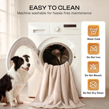 Waterproof Pet Blanket, Liquid Pee Proof Dog Blanket for Sofa Bed Couch, Reversible Sherpa Fleece Furniture Protector Cover for Small Medium Large Dogs Cats, Dark Gray Small（40" x 28"） | waterproof pet blanket sherpa fleece reversible couch cover bed