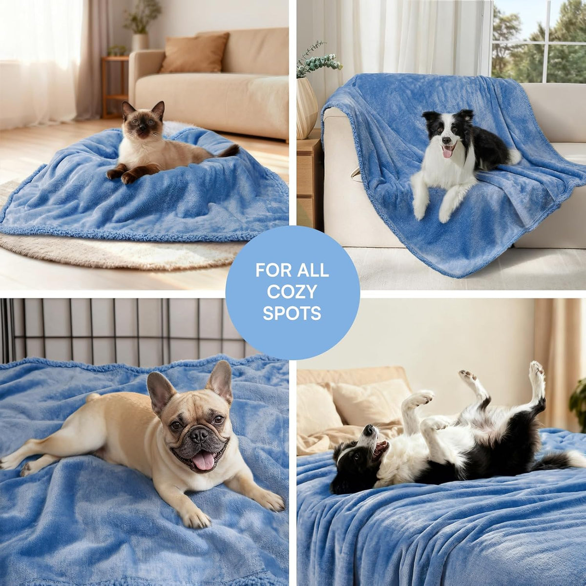 Waterproof Pet Blanket, Liquid Pee Proof Dog Blanket for Sofa Bed Couch, Reversible Sherpa Fleece Furniture Protector Cover for Small Medium Large Dogs Cats, Dark Gray Small（40" x 28"） | waterproof pet blanket sherpa fleece reversible couch cover bed
