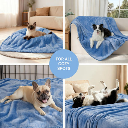Waterproof Pet Blanket, Liquid Pee Proof Dog Blanket for Sofa Bed Couch, Reversible Sherpa Fleece Furniture Protector Cover for Small Medium Large Dogs Cats, Dark Gray Small（40" x 28"） | waterproof pet blanket sherpa fleece reversible couch cover bed