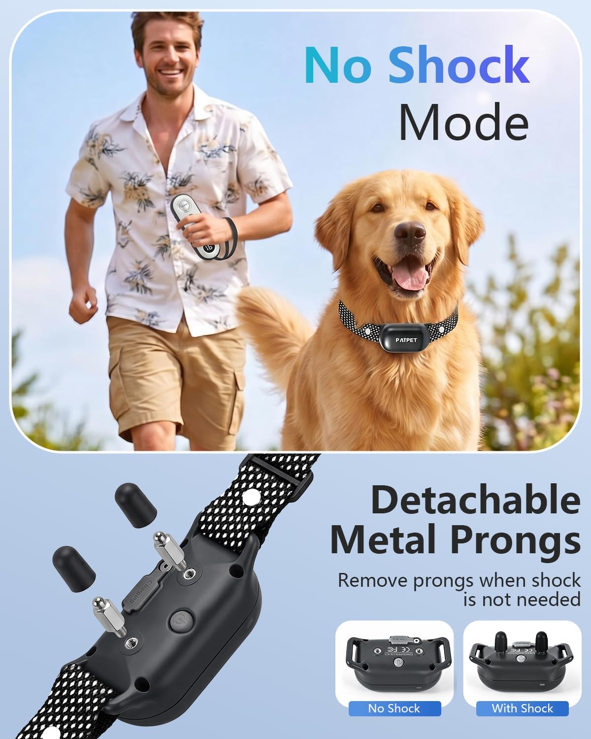 Dog Shock Collar with Remote Control - 4000FT Safe Training Collar