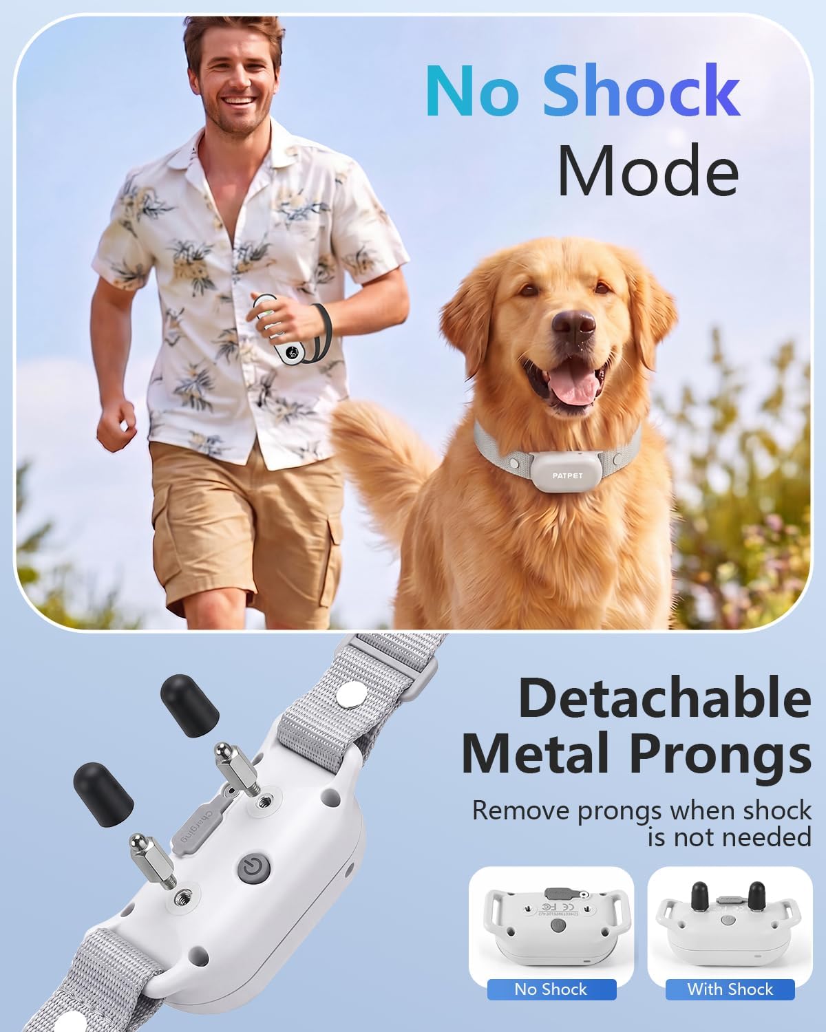 Dog Shock Collar with Remote Control - 4000FT Safe Training Collar