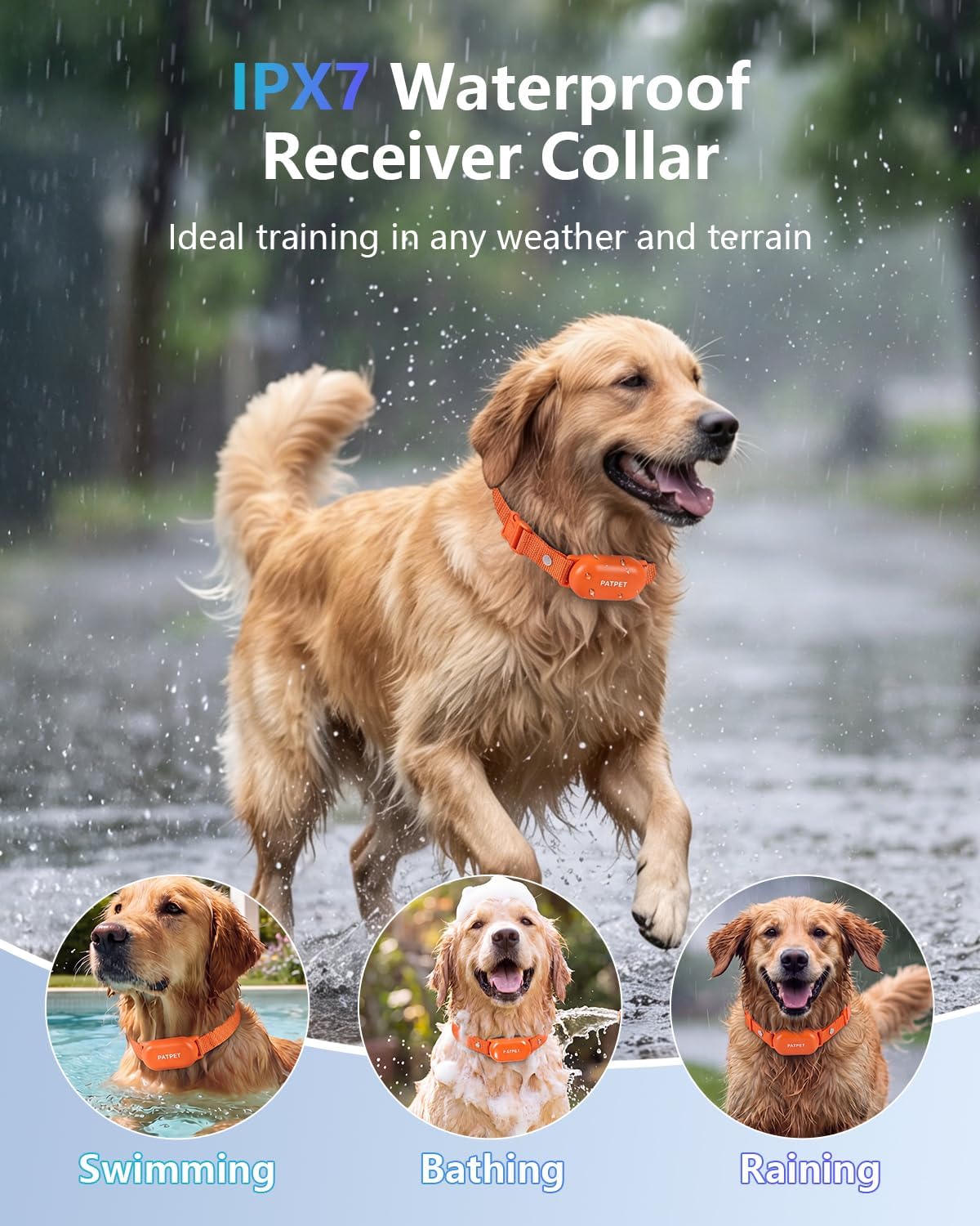 Dog Shock Collar with Remote Control - 4000FT Safe Training Collar
