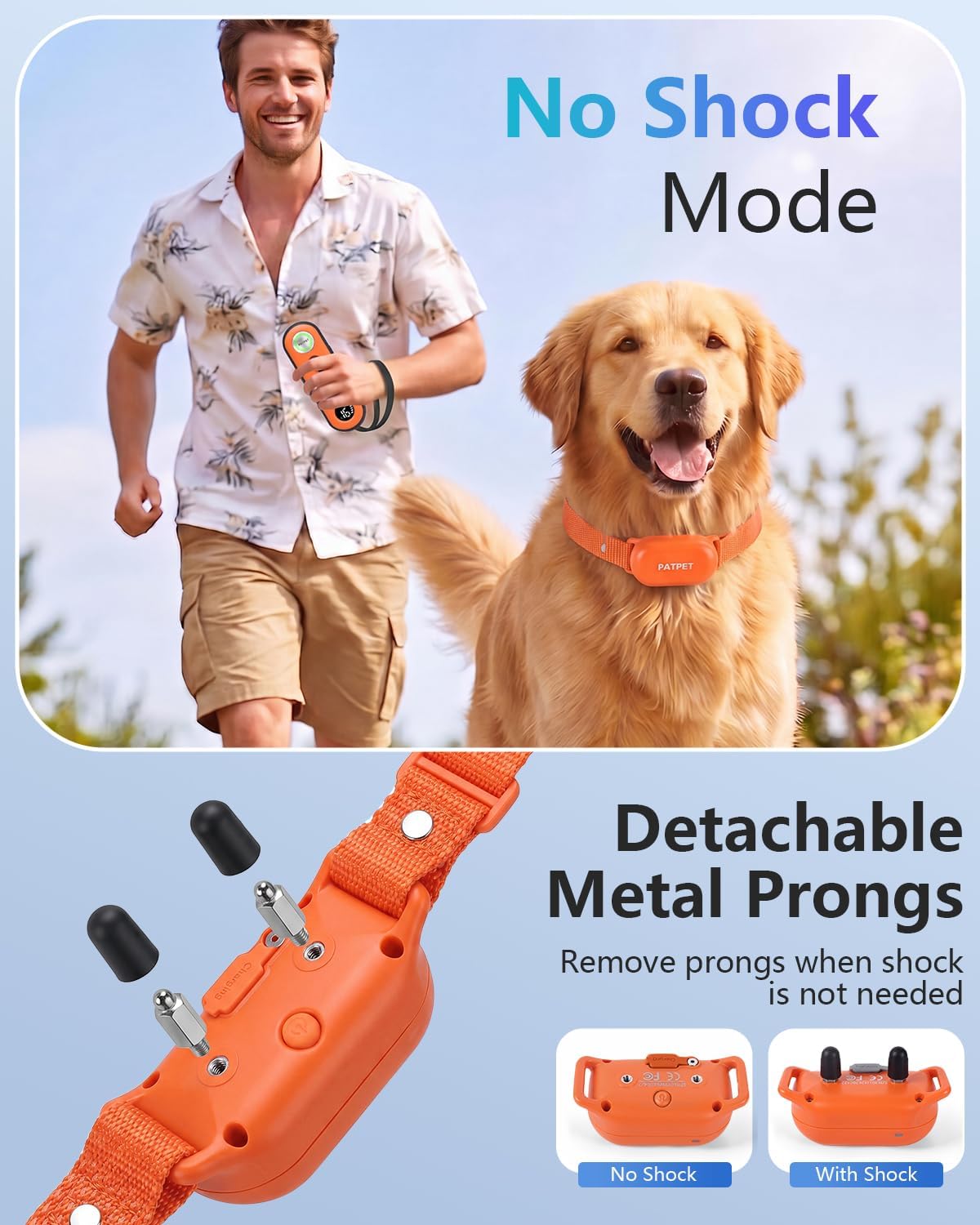 Dog Shock Collar with Remote Control - 4000FT Safe Training Collar