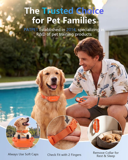 Dog Shock Collar with Remote Control - 4000FT Safe Training Collar