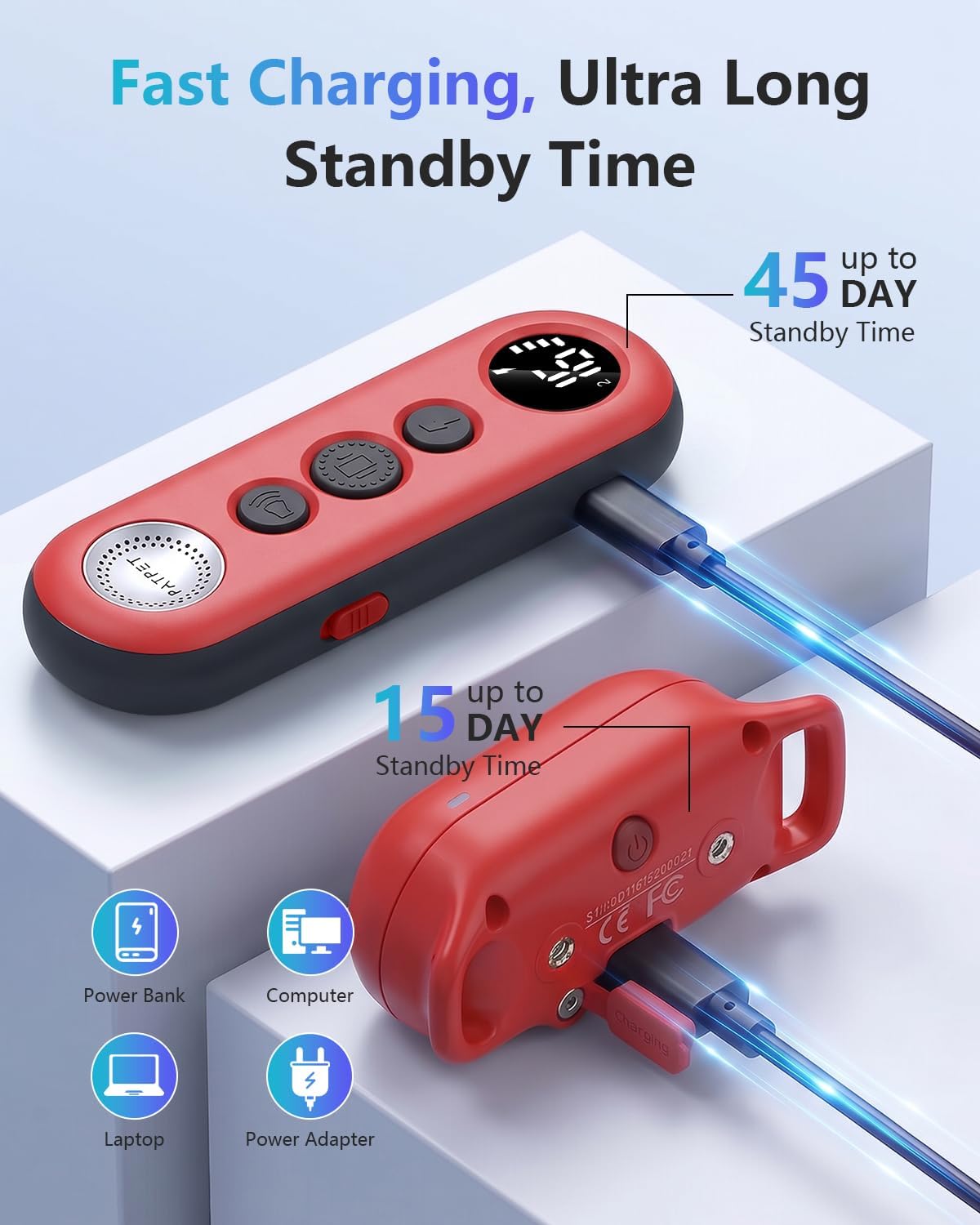 Dog Shock Collar with Remote Control - 4000FT Safe Training Collar