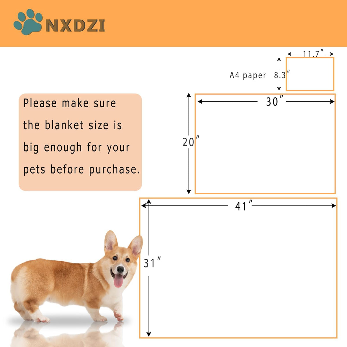 Dog Blankets for Medium Large Dogs, 3 Pack Dog Blanket Washable 41" x 31", Fuzzy Soft Pet Mat Throw Cover for Kennel Crate Bed, Cute Paw Pattern, Cat Blanket, Blankets for Dogs, Pet Blanket