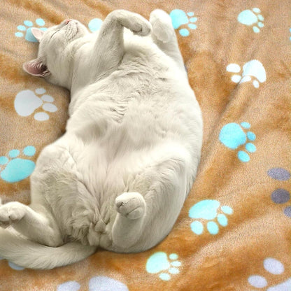 Dog Blankets for Medium Large Dogs, 3 Pack Dog Blanket Washable 41" x 31", Fuzzy Soft Pet Mat Throw Cover for Kennel Crate Bed, Cute Paw Pattern, Cat Blanket, Blankets for Dogs, Pet Blanket