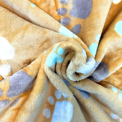 Dog Blankets for Medium Large Dogs, 3 Pack Dog Blanket Washable 41" x 31", Fuzzy Soft Pet Mat Throw Cover for Kennel Crate Bed, Cute Paw Pattern, Cat Blanket, Blankets for Dogs, Pet Blanket
