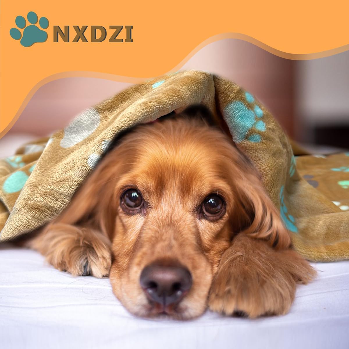 Dog Blankets for Medium Large Dogs, 3 Pack Dog Blanket Washable 41" x 31", Fuzzy Soft Pet Mat Throw Cover for Kennel Crate Bed, Cute Paw Pattern, Cat Blanket, Blankets for Dogs, Pet Blanket